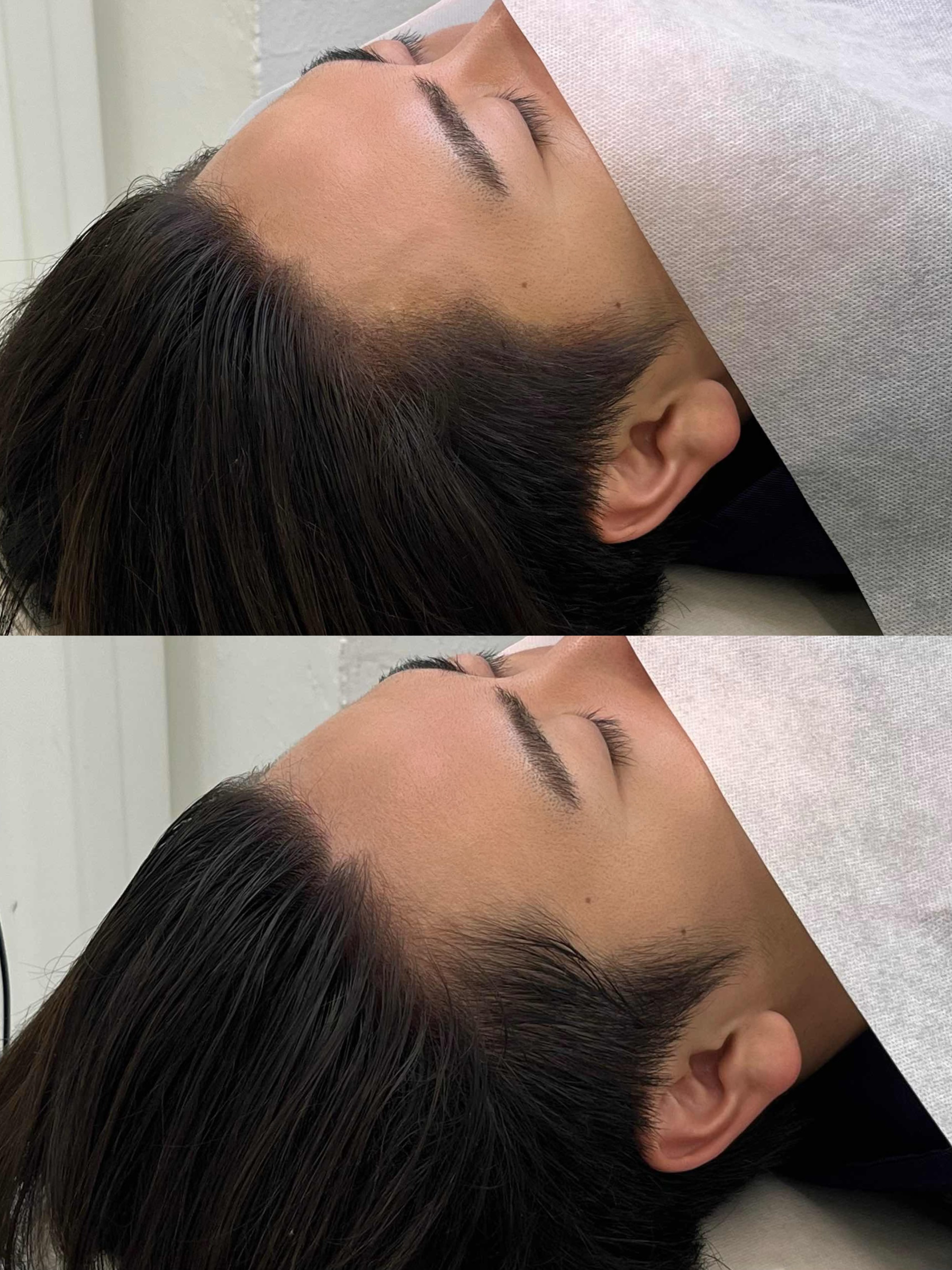 メンズ パウダーヘアライン